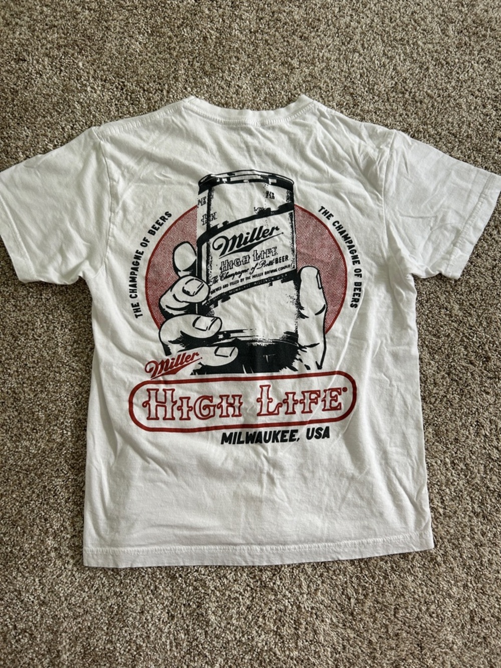 Miller High Life White Graphic Tee - Women